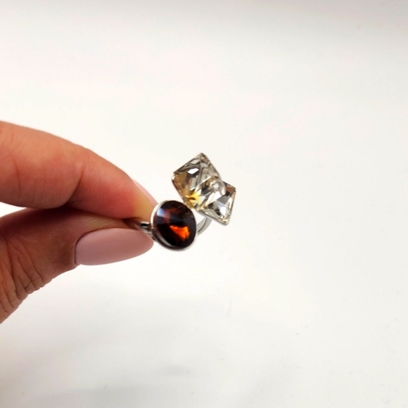 NEW‼️Elegant Ring with Brown and Tan Stones - Picture 6 of 7